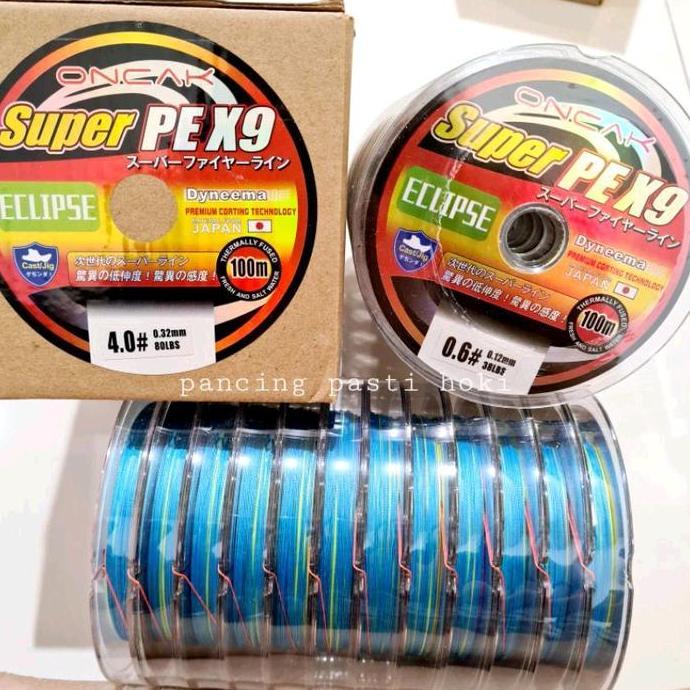 senar pe oncak eclipse x9 100METER (TERBAIK) (TERBARU) (TERMURAH)