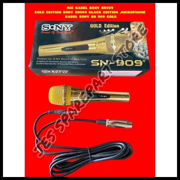 HOT DEAL MIC KABEL SONY SN909 GOLD EDITION SONY SN909 ,MICROPHONE 
