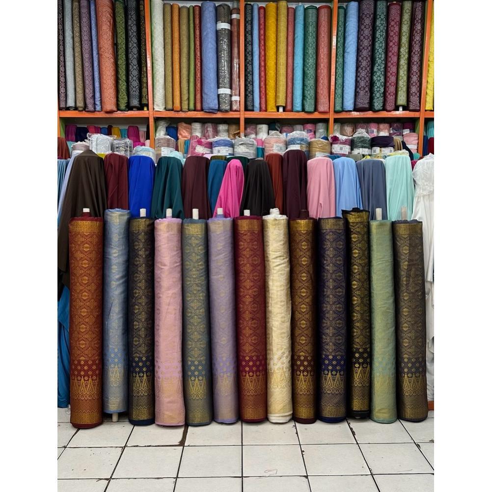 TERBARU SONGKET MELAYU METERAN / BAHAN SONGKET MELAYU / SONGKET RIAU METERAN