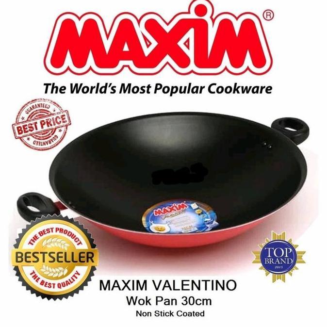 NEW WAJAN TEFLON MAXIM 30CM/PENGGORENGAN MAXIM TEFLON 30CM/KUALI TEFLON