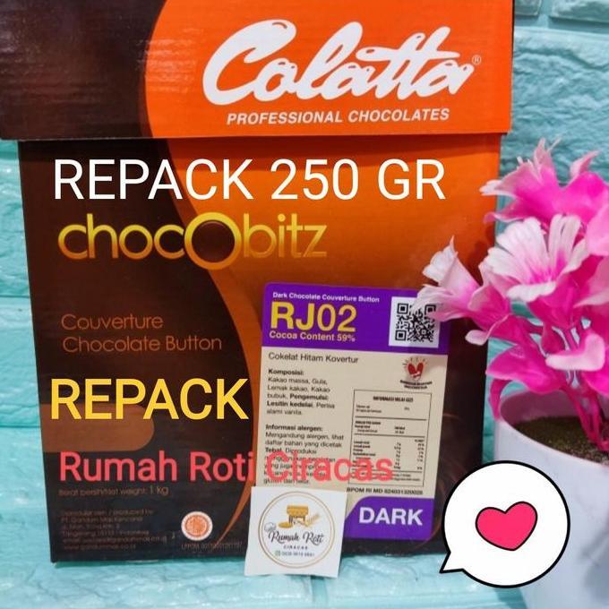 COLATTA 250GR CHOCOBITZ COUVERTURE 250 DARK GR 59% COLATA CHOCO BITZ