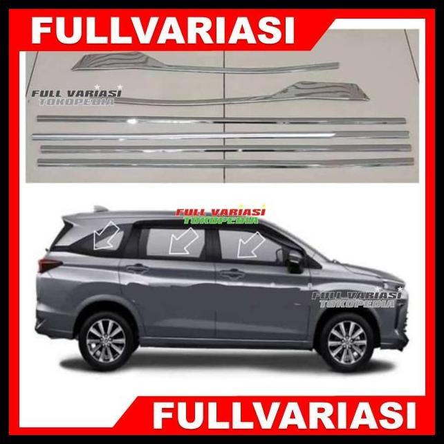 TERMURAH LIS LIST KACA SAMPING CHROME AVANZA XENIA VELOZ 2022 