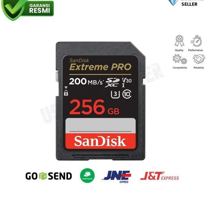 NEW SANDISK SDCARD EXTREME PRO 256 GB 170 MB/S / EXTREMEPRO 256GB 170 MBPS