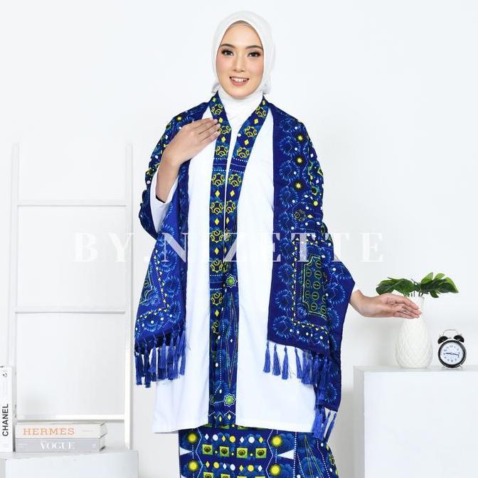 Rok BKMT dan Selendang BKMT Atasan Baju Muslim Printing Seragam Bawahan
