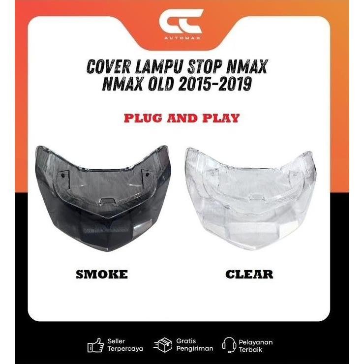 Promo Cover Lampu Stop Smoke Nmax Old 2015-2019 Tutup Kaca Lampu Belakang Smoke Nmax Old 2015-2019 D