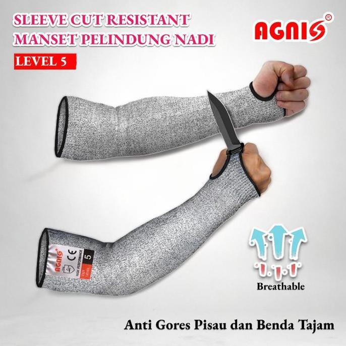 Sleeve Cut Resistant MANSET Pelindung Nadi Level 5 (TERBAIK) (TERBARU) (TERMURAH)