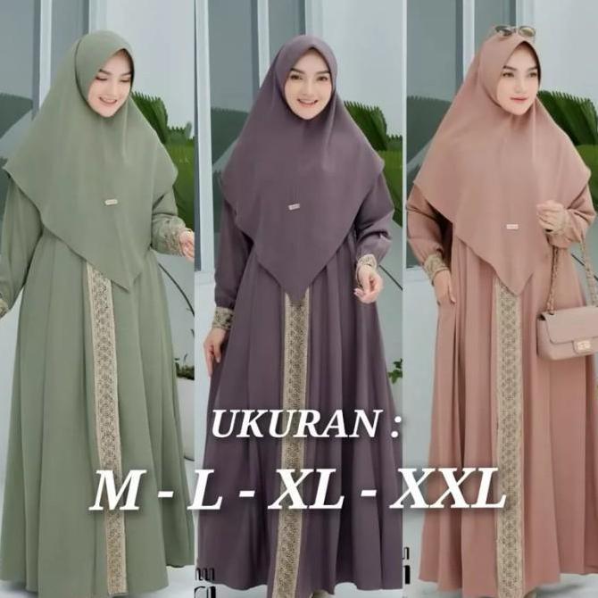 KANAYA syari plus hijab ukuran XXL XXXL gamis syari terbaru kekinian