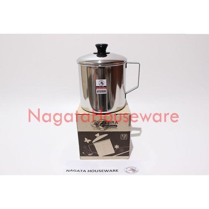 Gelas Mug Stainless / Mug Zebra / Mug Stenlis / Mug Stenles Tebal Mug with Lid Zebra 110112