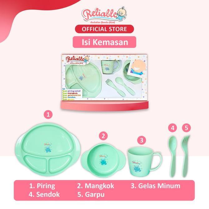 Reliable Feeding Set Bayi Tempat Makan Minum Bayi Box Besar - 5006 BISA GRAB