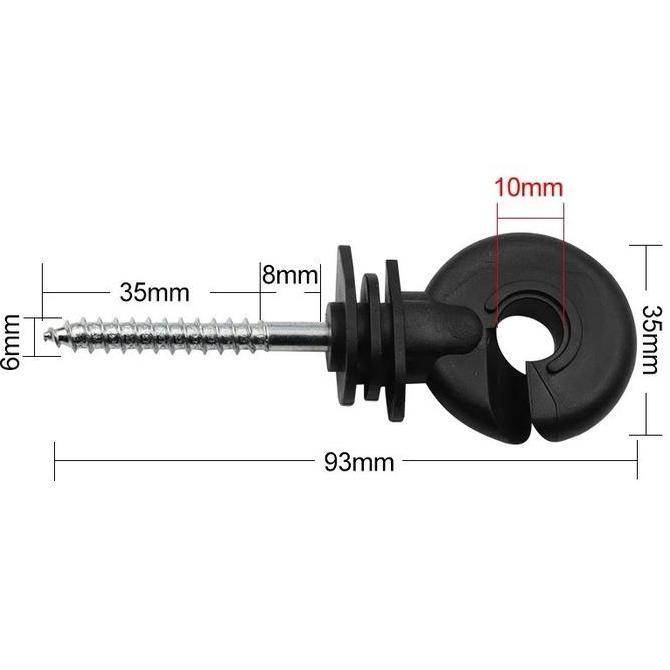 50PCS/SET Isolator Pagar Listrik Electric Fence Insulator Pagar Listrik Insulator Pagar Listrik Acce