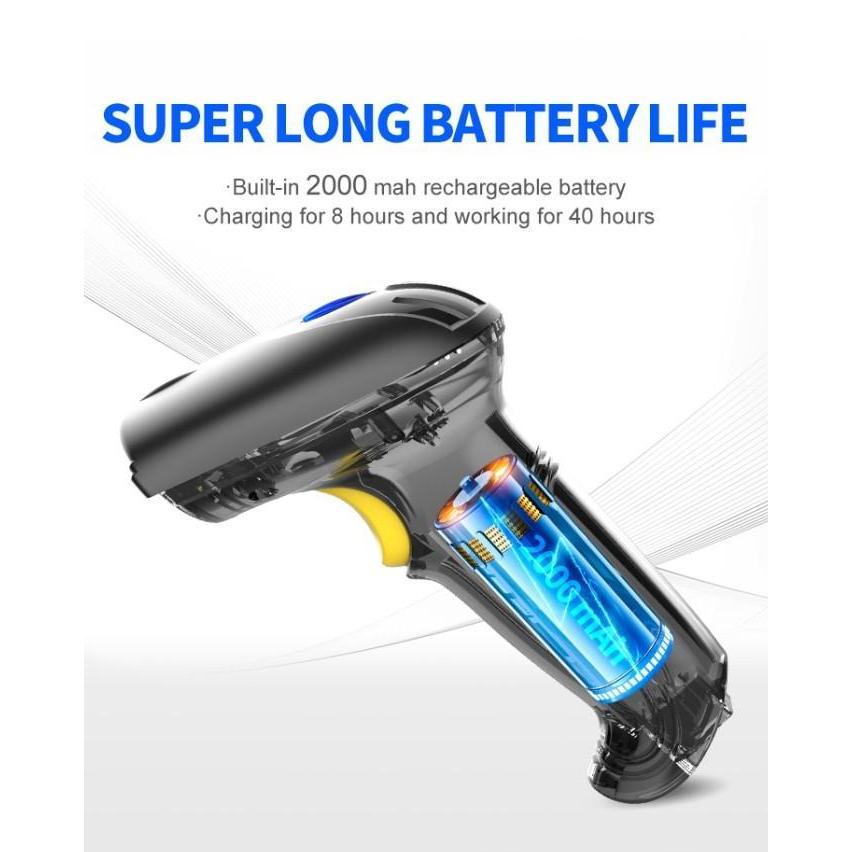 DV165 - Barcode Scanner 1D & 2D Support USB Wireless Bluetooth Scan Barcode