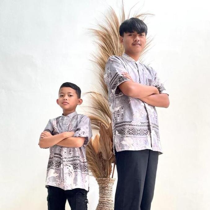 Haura Baju Koko Maxmara Couple Dewasa Anak Motif Muslim