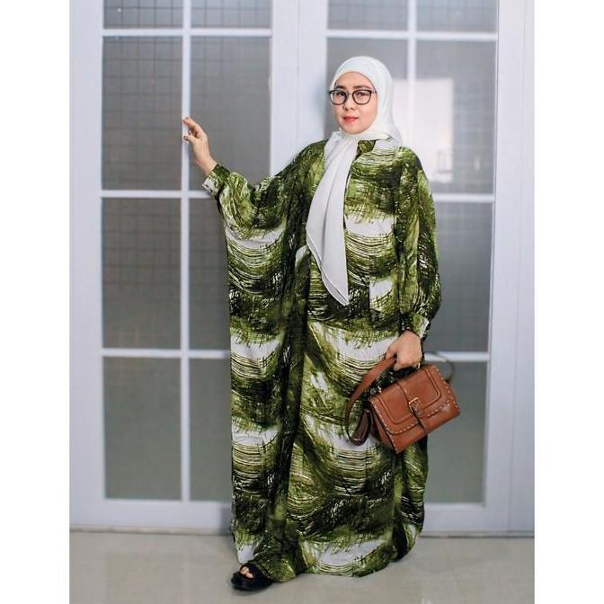 KAFTAN RAYON PREMIUM / GAMIS WANITA / TUNIK WANITA / KAFTAN BIG SIZE / KAFTAN MOTIF