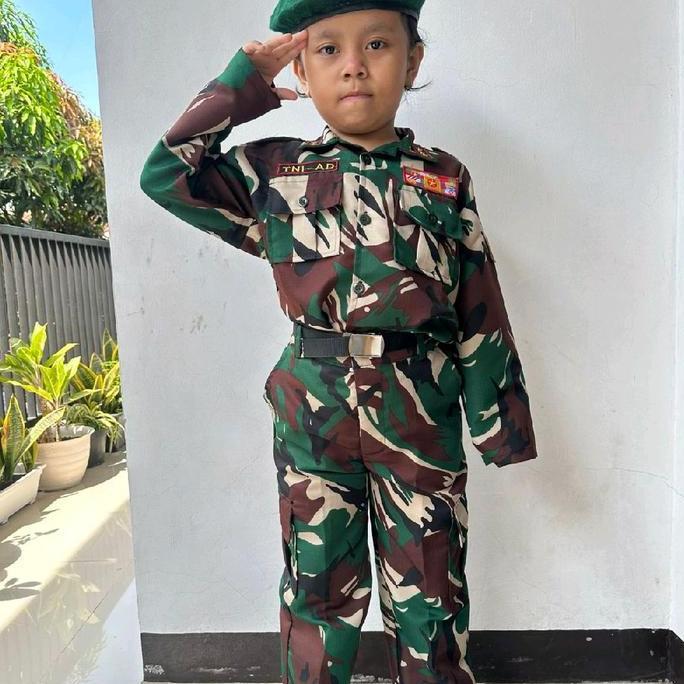 Promo Seragam Baju Profesi Anak Angkatan Darat Laki - Laki Perempuan