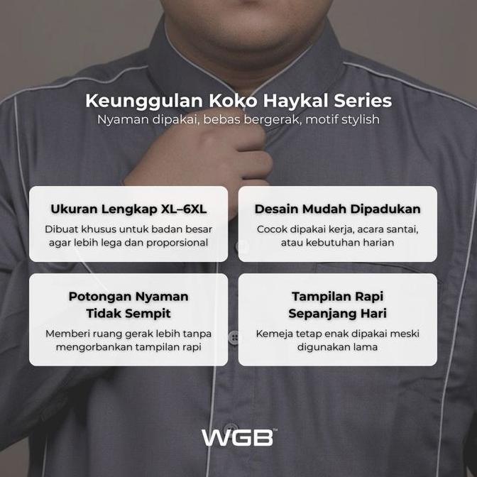 WGB Koko Panjang Haykal Series Pria Big Size Ukuran Jumbo XXL - Prime Series