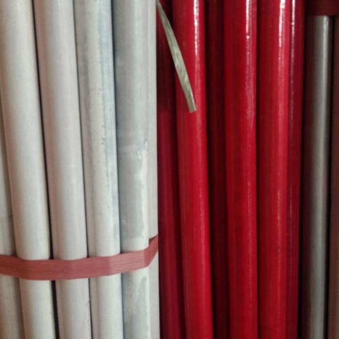 Unik Tongkat Pramuka Bambu Merah Putih Panjang 160 Cm, Diameter 2,5 Cm