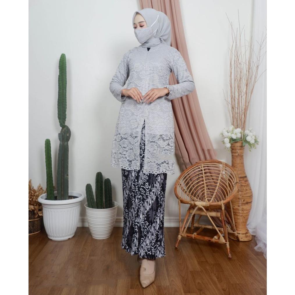 HOT SALE NYL_Model Kebaya Tunik Busui / Set Kebaya Tunik Brukat Kurung / Kebaya Kondangan / Kebaya W