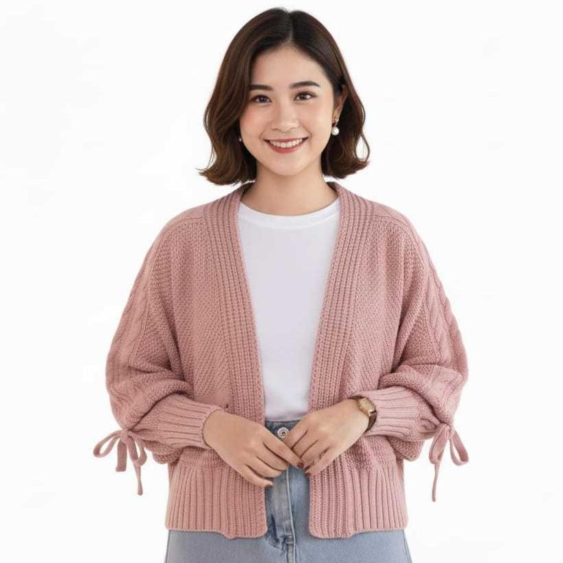 CUCI GUDANG Balero Namie Cardigan Rajut Top Outerwear Knit Cardy Batwing Wanita