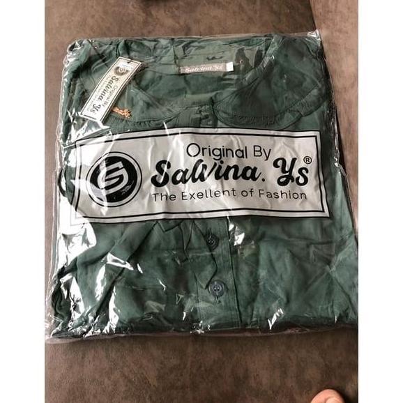 Gamis salvina kerah tali uniqlo Polos
