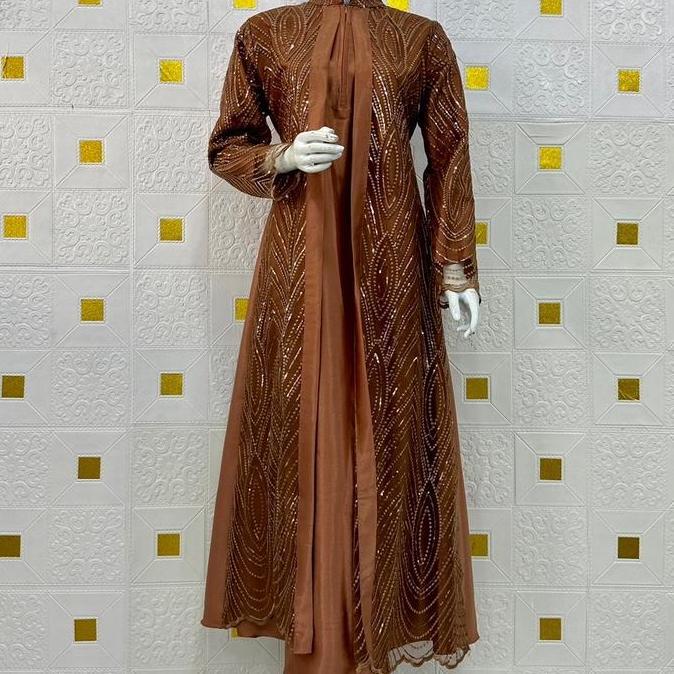 Gamis Maira Dress Turky ZF Bordir Cantik