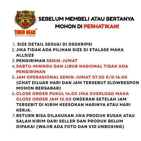 Premium Tiger Head Jas Poncho Vision & Jh Poncho Celana Exclusive - Kode 68214 Pt. 2