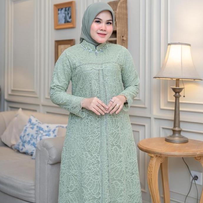 Gamis yara brukat/gamis brukat viral/gamis brukat kondangan/gamis brukat pesta/gamis wisuda