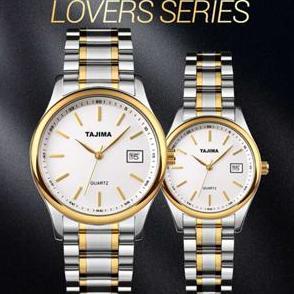 DF87 >> Jam Tangan Analog Date Pria Tajima 9418 Original Stainless Steel Water Resist 3ATM Garansi 1