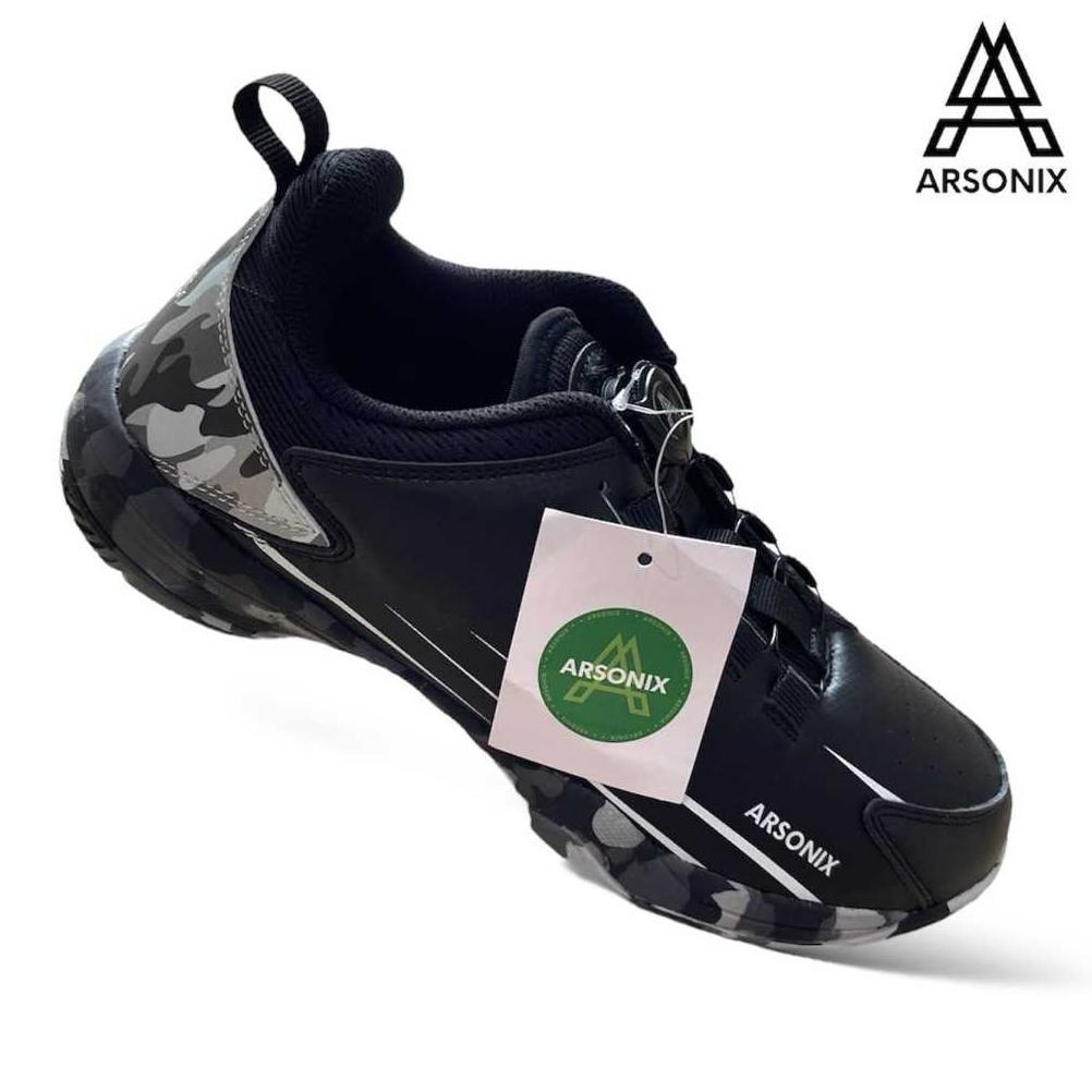 Promo Terbaru Sepatu Badminton Arsonix Camo Original ( Free Tali Sepatu )