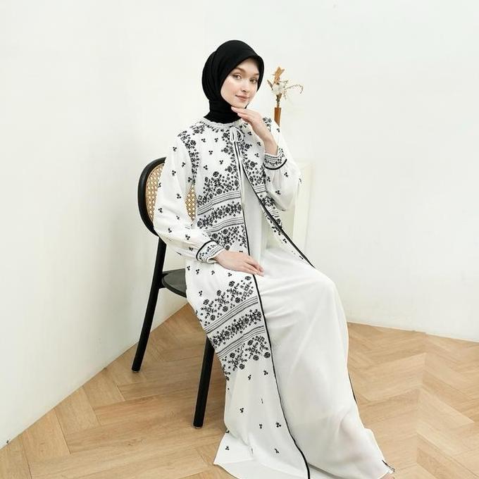 Rita WD 311 /gamis cheruty baby khusus BW model layer / gamis bordir payet cantik mewah elegant