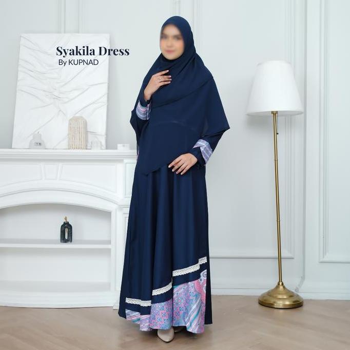 KUPNAD | Gamis Motif Batik Katun Toyobo Wanita Muslimah Syari Busui Friendly Adem, Modern & Nyaman |