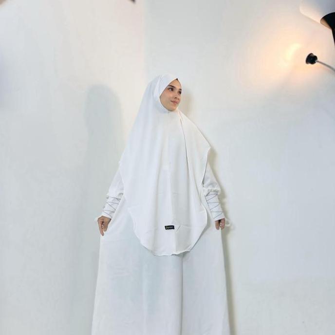 Annur Gamis Set Syari marbella Anti UV Bahan Nyaman Formal Wanita Dress Khimar Dewasa Basic Mewah Si