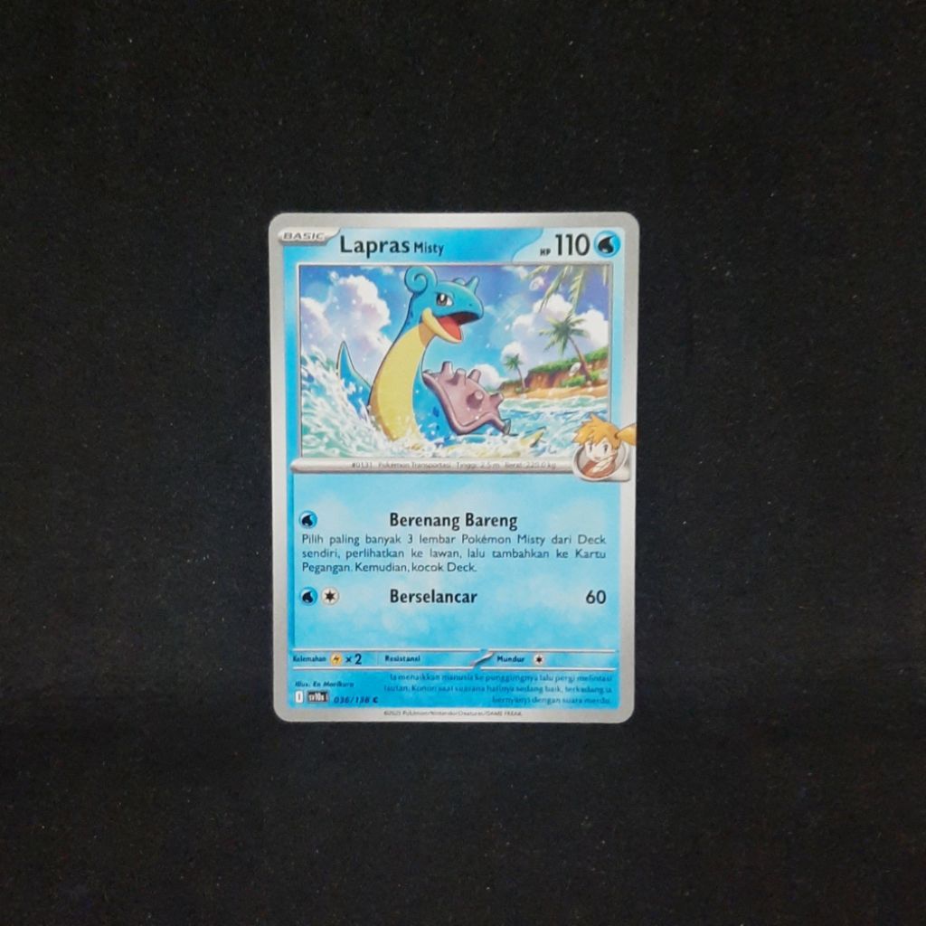 Pokemon TCG Bahasa Indonesia Lapras Misty 036/138 SV10S