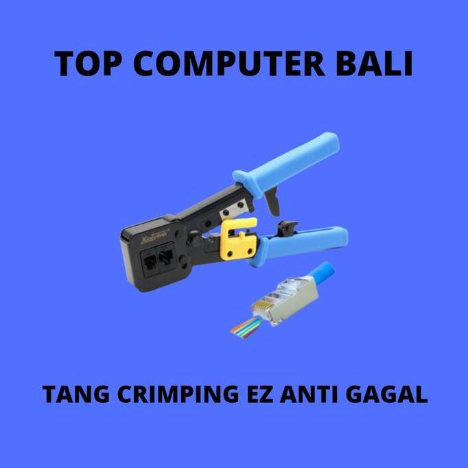 TANG CRIMPING RJ45 EZ ANTI GAGAL CAT5 CAT6 CRIMPING TOOL RJ 45