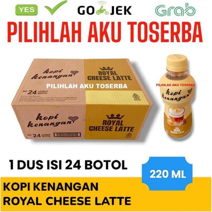 KOPI KENANGAN ROYAL CHEESE LATTE 200 ml - ( 1 DUS isi 24 botol )