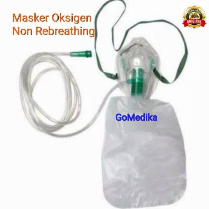Masker Oksigen Non Rebreathing Dewasa Masker Oksigen NRM Kantong