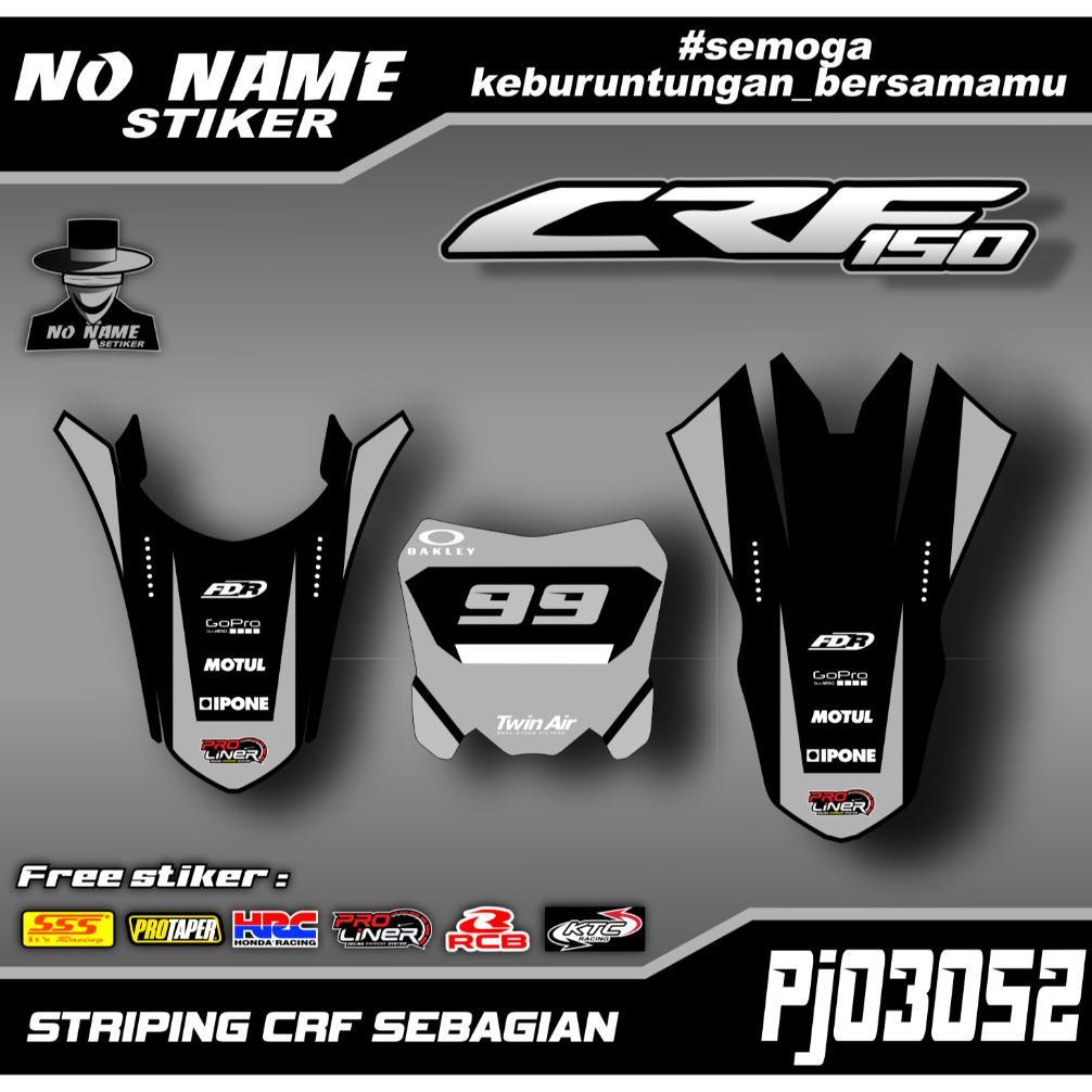 Cuci Gudang !!! Sticker Decal Crf 150 L- Decal Papan Nomor + Spakbor Crf 150 L Trail Supermoto