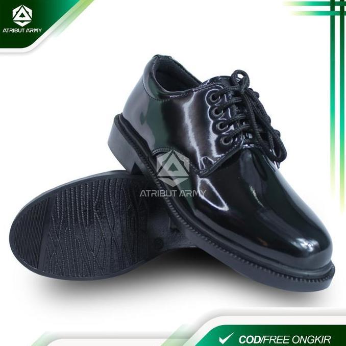 Unik Sepatu Pdh Tni Ad 01 Pendek Pantofel Pria Satpam Security Guru Pns