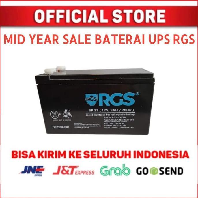 TERMURAH - Baterai UPS 12v 9ah RGS/Battery UPS 12v 9ah apc ica prolink/Aki 12v9ah