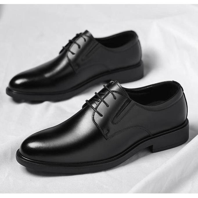 Flash Sale Andrew Black - Sepatu Kulit Oxford Pantofel Wedding Shoes Formal Dinas Harian Kantor