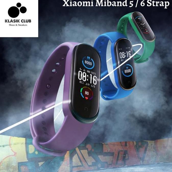 Strap MiBand 5 / 6 Strap Silicone Tali Pengganti Xiaomi Mi Band 5 / 6