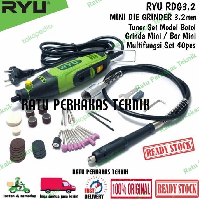 TERLARIS TEKIRO RYU RDG3.2 MINI DIE GRINDER SET TUNER SET GERINDA BOR ORIGINAL