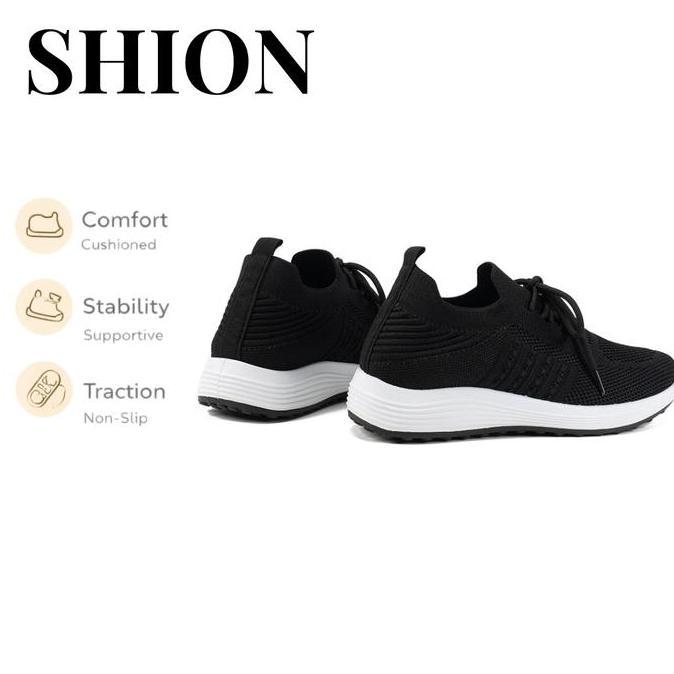 Tahan Lama Asnk Shion Sepatu Sneakers Wanita Rajut Kualitas Import Size 36-41 A-669