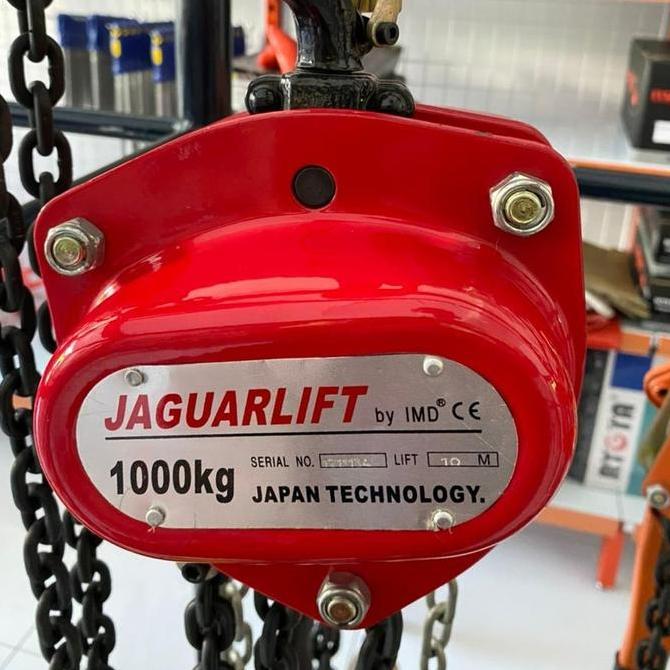 Chain Block Jaguarlift 1 Ton x 5 Meter / Takel Katrol Kerekan