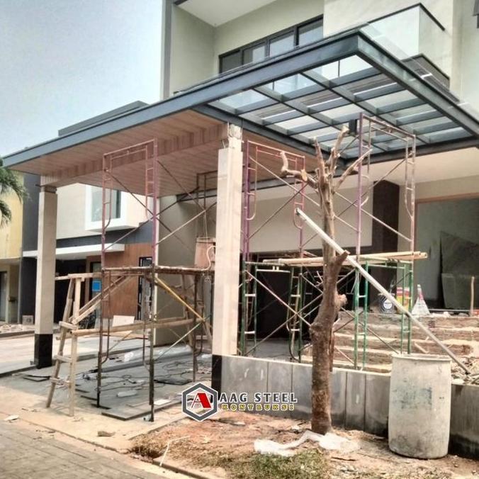 Ironbig- Kanopi Plapon Pvc Lis Bending 30Cm Modern Tiang Wf 150 Lis Frofil Dan Talang Plafon  Kayu B