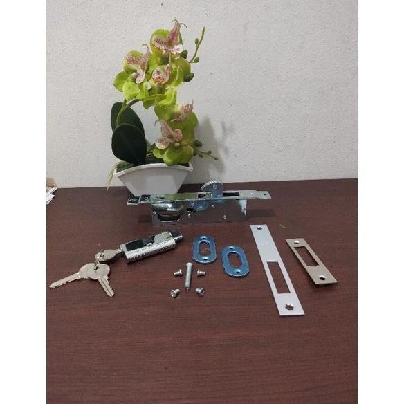 Ironbig- Kunci Pintu Sliding 4123, Kunci Pintu Geser Sliding Kait Kunci Knop