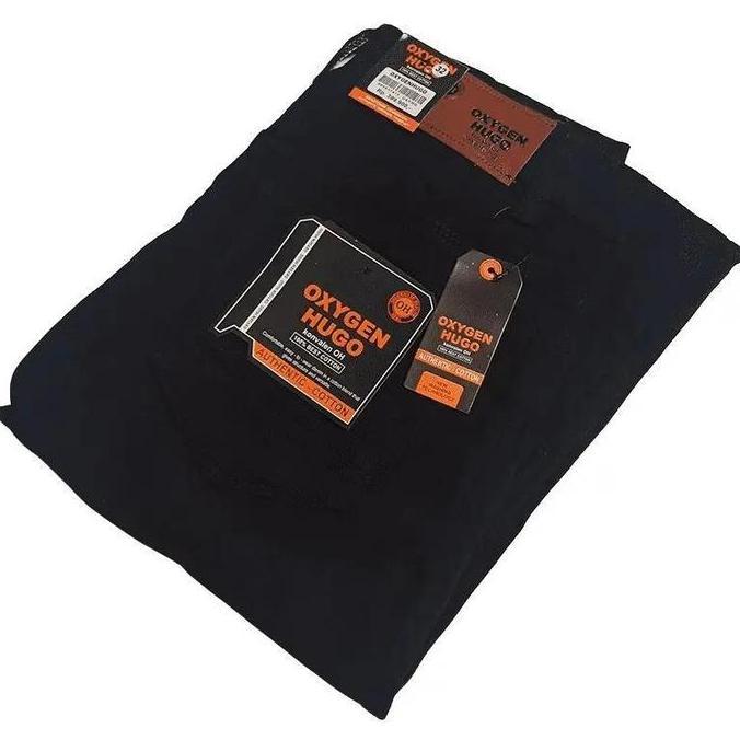 Gratong Celana Jeans Oxygen Hugo Casual Denim Bahan 100% Best Cotton Original Pria Panjang Slim Fit 