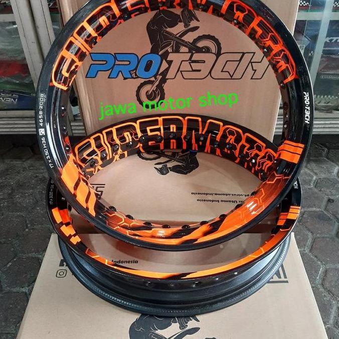 Velg supermoto KLX CRF protech 2 tone 30017 &35017 hold 36