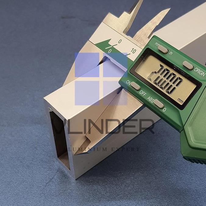 Ironbig- Hollow Aluminium 50 Mm X 20 Mm, T. 4.0 Mm