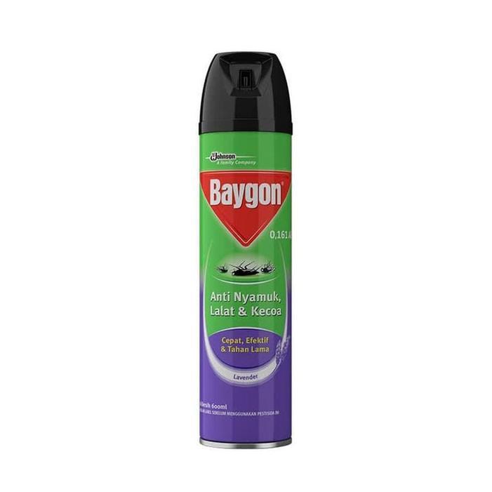 Baygon Aerosol Silky Lavender 600ml / Baygon Lavender 600ml