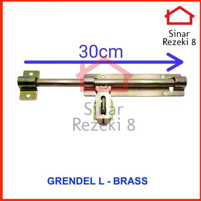 Ironbig- Grendel Pintu Besi L / Kunci Pagar Besar Selot Jendela Slot